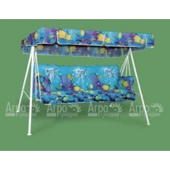 Трехместные садовые качели "СТАНДАРТ-М" с раскладывающейся спинкой во Владимире