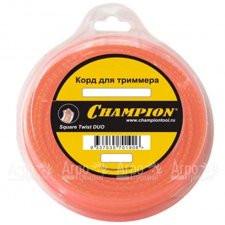 Корд триммерный Champion Square Twist Duo 2.4мм, 44м (витой квадрат)  во Владимире