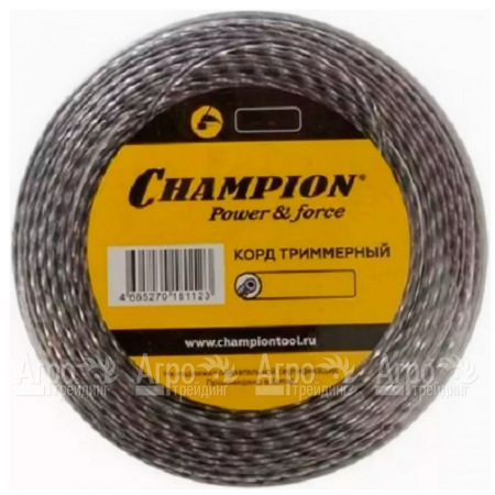 Корд триммерный Champion Tri-twist 3.0мм, 50м (витой треугольник)+нож  во Владимире