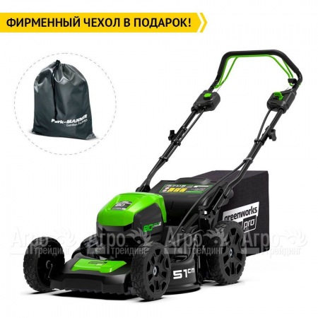 Газонокосилка аккумуляторная GreenWorks GD80LM51SP (без аккумулятора и зарядного устройства)  во Владимире