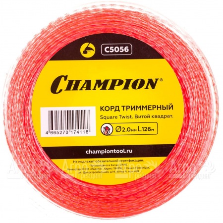 Корд триммерный Champion Square Twist Duo 2.0мм, 126м (витой квадрат)+нож  во Владимире