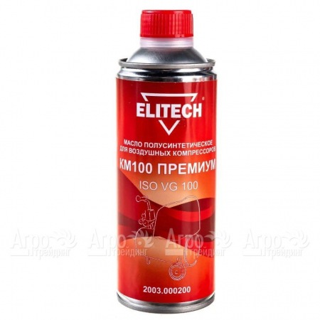 Масло полусинтетическое Elitech КМ100 2003.000200 ISO 100 0.45 л для воздушных компрессоров во Владимире