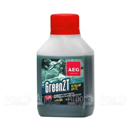 Масло синтетическое AEG Green HP 2T Motor Oil API TC 100 мл для 2-х тактных двигателей во Владимире