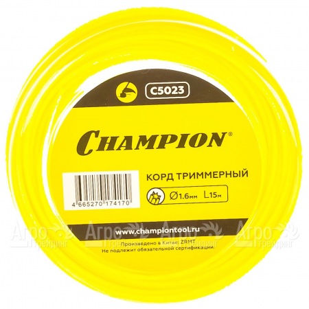 Корд триммерный Champion Star 1.6мм, 15м (звезда)  во Владимире