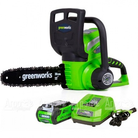 Аккумуляторная пила GreenWorks G40CS30II-12" 2 Ач во Владимире