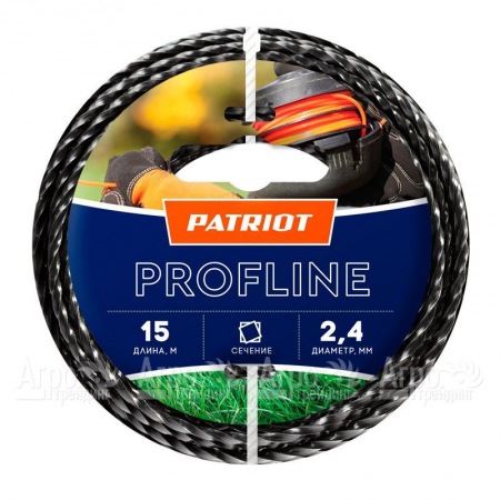 Леска триммерная Patriot Profline D 2.4 мм L 15 м  во Владимире