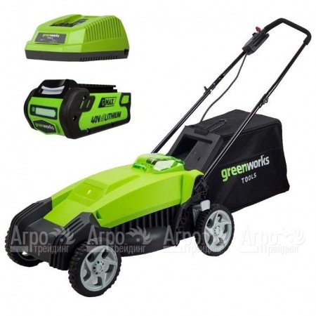 Газонокосилка аккумуляторная GreenWorks G-Max G40LM35 40V 35 см (без аккумулятора и ЗУ)  во Владимире