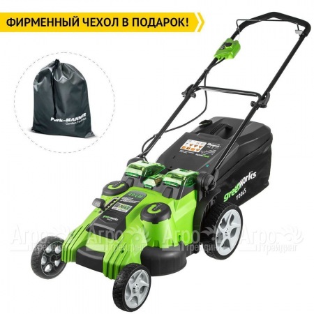 Газонокосилка аккумуляторная GreenWorks G40LM49DBK6  во Владимире